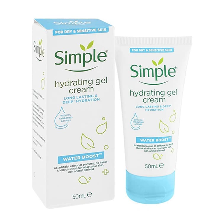 کرم آبرسان Simple مدل Hydrating Gel حجم 50 میلی لیتر — تصویر ۳