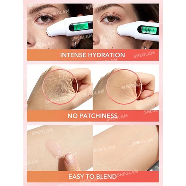 پرایمر صورت Sheglam مدل Melon Melt Niacinamide Serum حجم 30 میلی لیتر — تصویر ۴