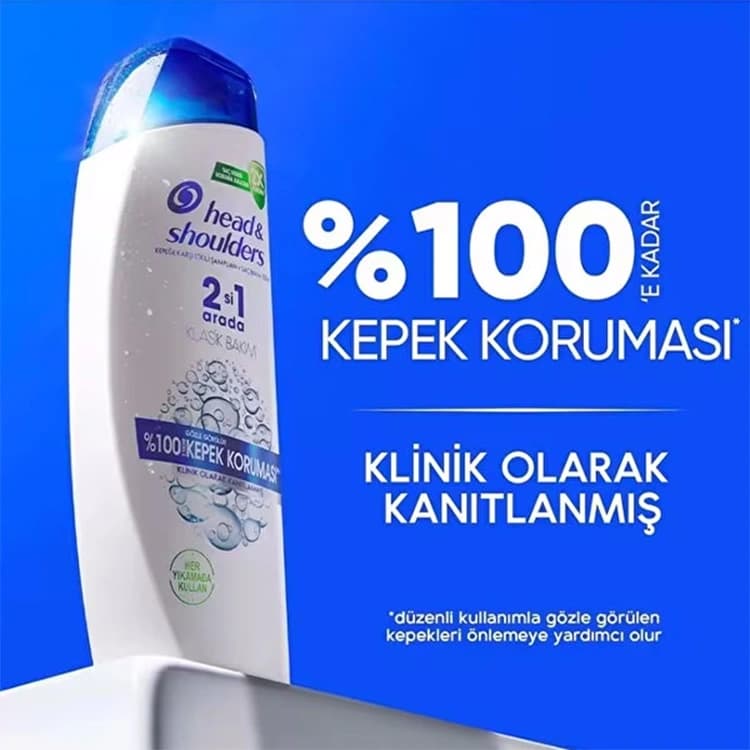 شامپو Head and Shoulders مدل Klasik Bakim حجم 330 میلی لیتر — تصویر ۴