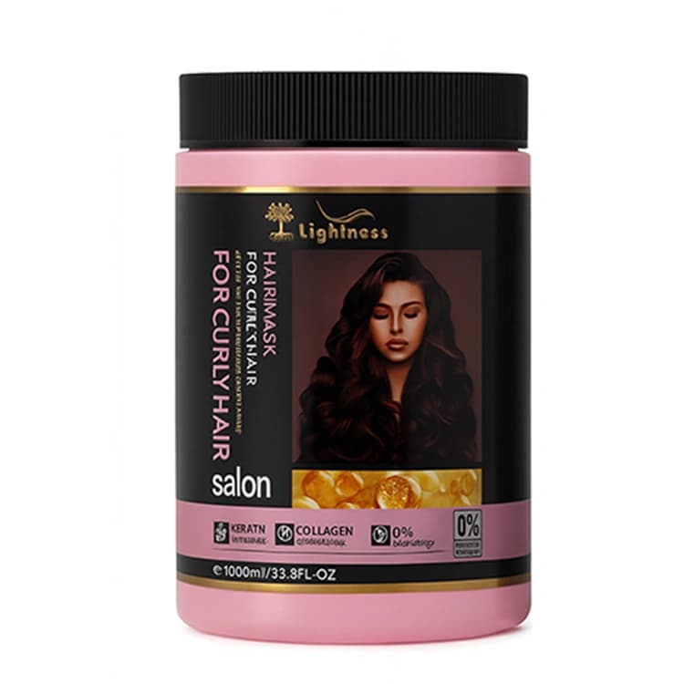 ماسک مو Lightness مدل For Curly Hair حجم 1000 میلی لیتر