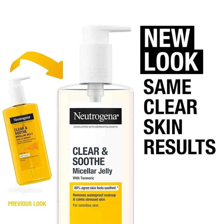 ژل میسلار Neutrogena مدل Clear and Soothe حجم 200 میلی لیتر — تصویر ۴
