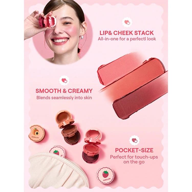 رژ گونه و لب Sheglam مدل Apricot Dream — تصویر ۳