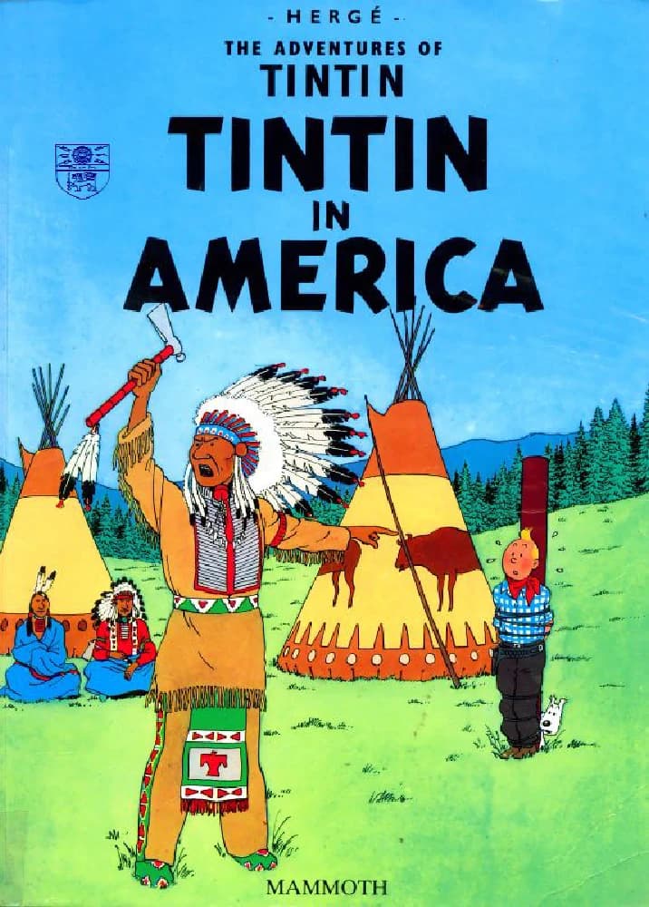کتاب تن تن در آمریکا (Tintin in America) نسخه انگلیسی PDF | هرژه