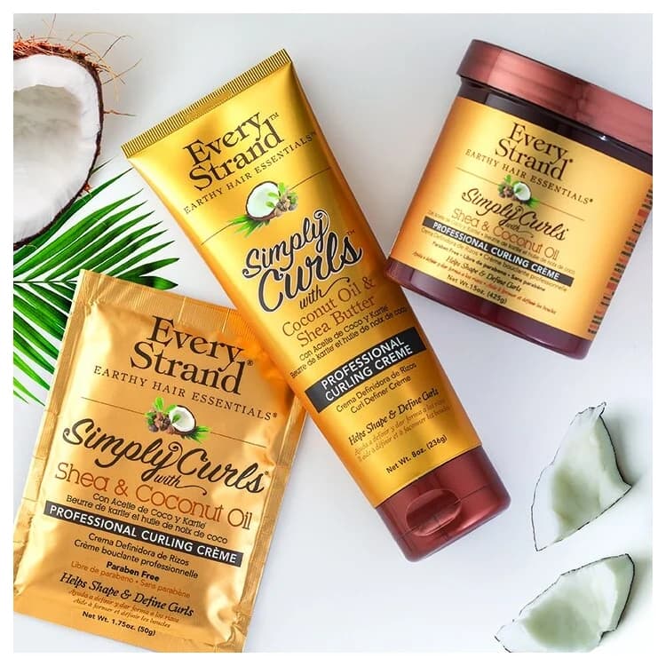 کرم مو Every Strand مدل Simply Curls With Shea and Coconut Oil حجم 399 میلی لیتر — تصویر ۲