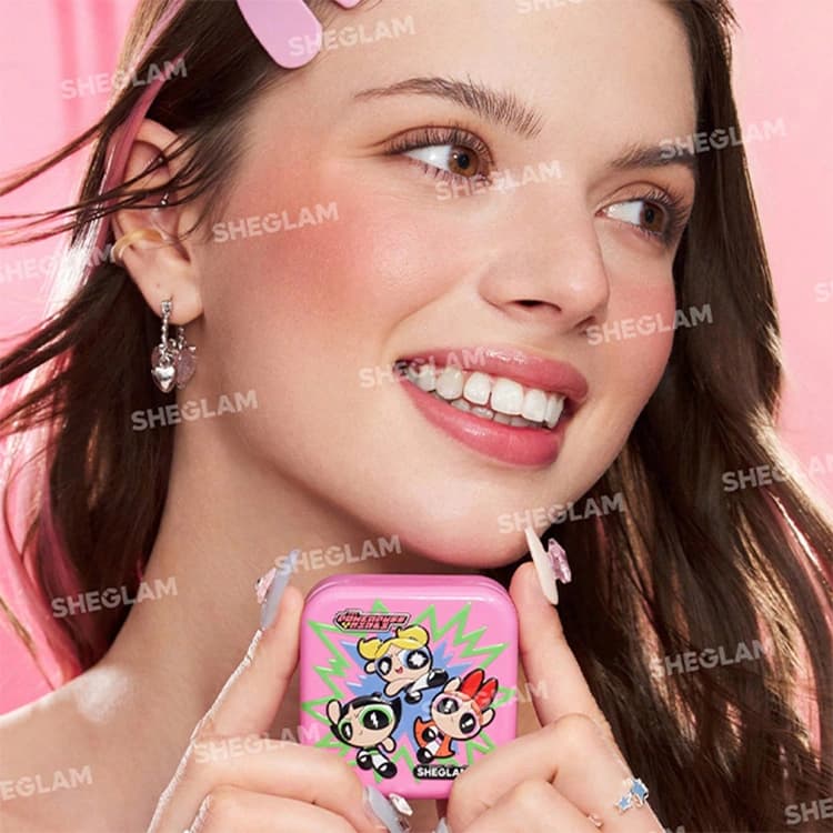 رژ گونه Sheglam مدل Powerpuff Girls Tough Love Shimmer — تصویر ۲