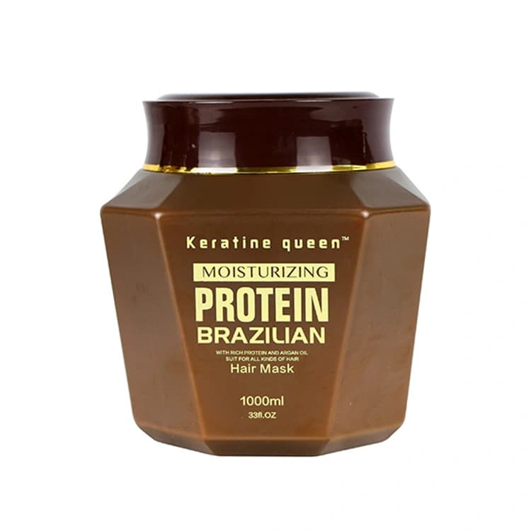 ماسک مو Keratine Queen مدل Protein Brazilian حجم 1000 میلی لیتر