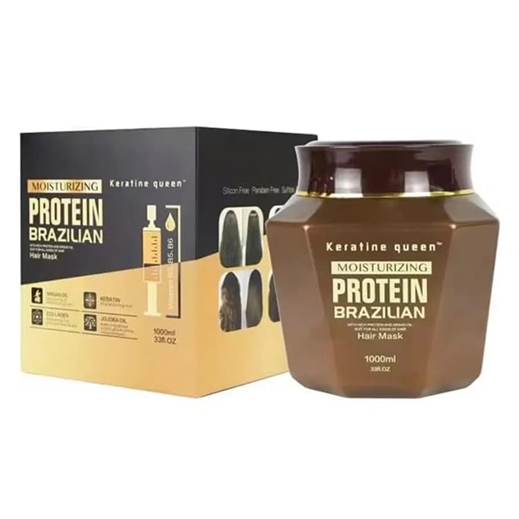 ماسک مو Keratine Queen مدل Protein Brazilian حجم 1000 میلی لیتر — تصویر ۲