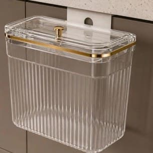 سطل کابینتی درب‌دار طرح کریستالی کوچک