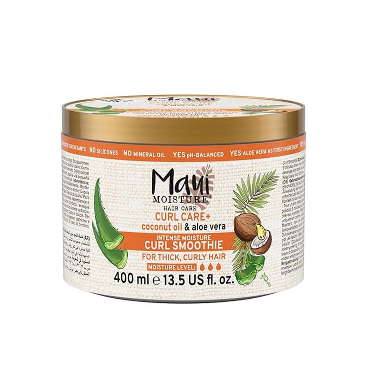 ماسک مو Maui Moisture مدل Coconut Oil and Aloe Vera حجم 400 میلی لیتر