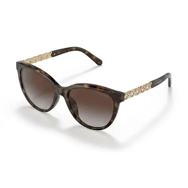 عینک آفتابی (دودی) زنانه برند Tiffany & Co اورجینال UV400 + (جعبه) — تصویر ۳