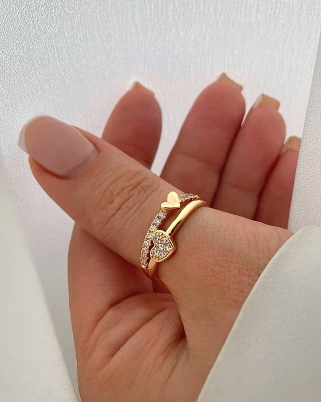 انگشتر قلب نگین دار ژینوس ژوپینگ