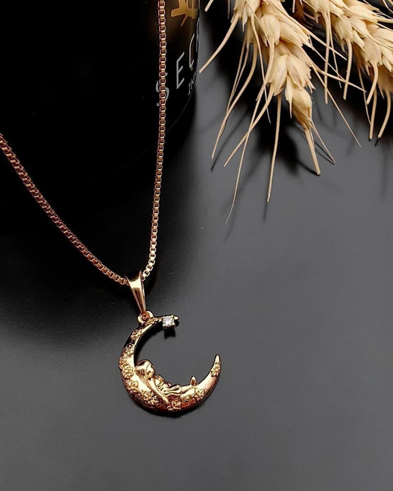 گردنبند ماه و کودک ژوپینگ