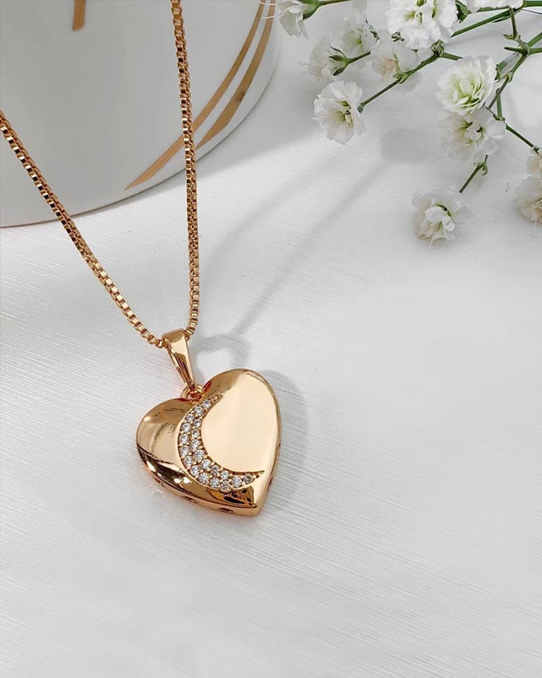 گردنبند قلب و ماه ژوپینگ