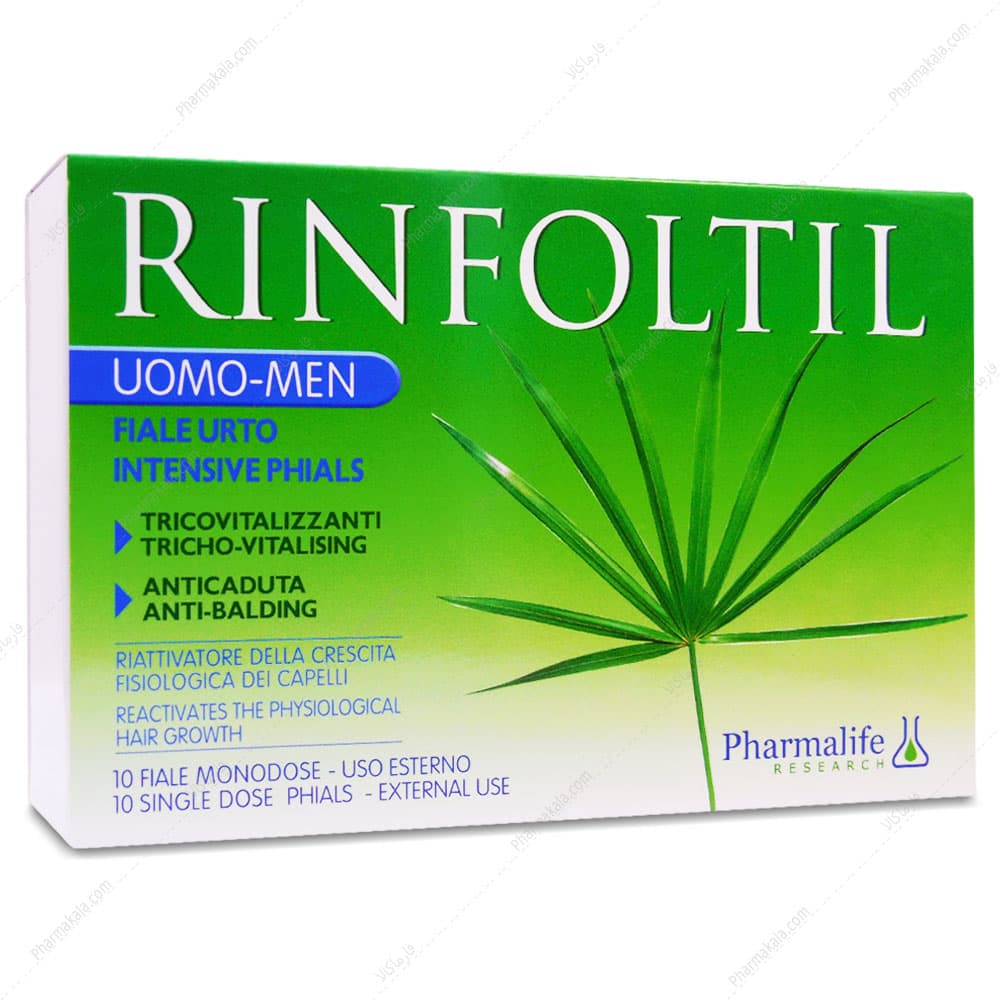 ویال تقویت کننده مو رینفولتیل RINFOLTIL آقایان فارمالایف 10 عددی
