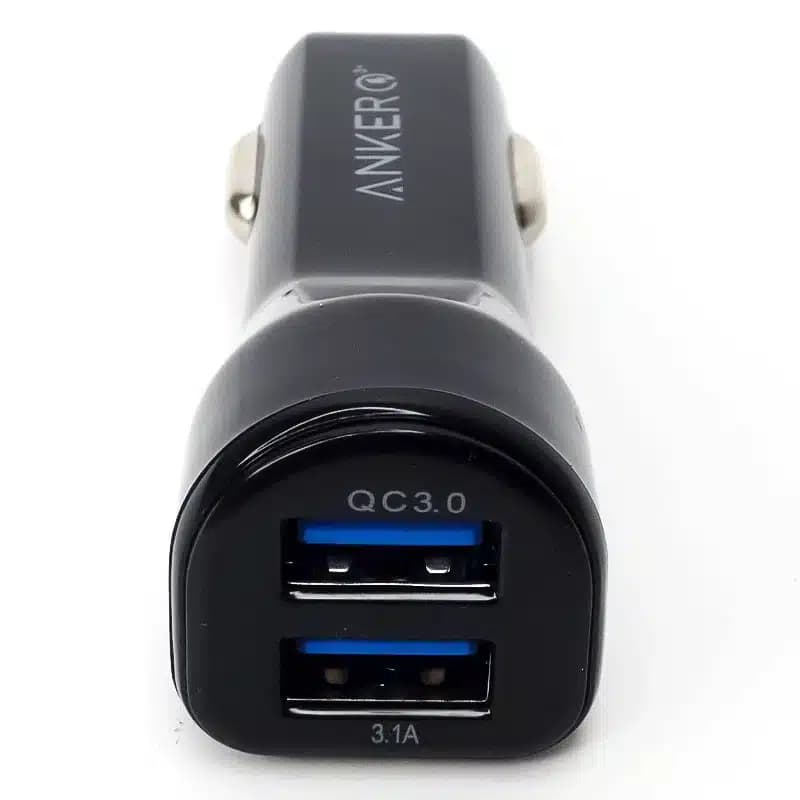 شارژر ماشین USB دو پورت | شارژ همزمان دو دستگاه — تصویر ۲