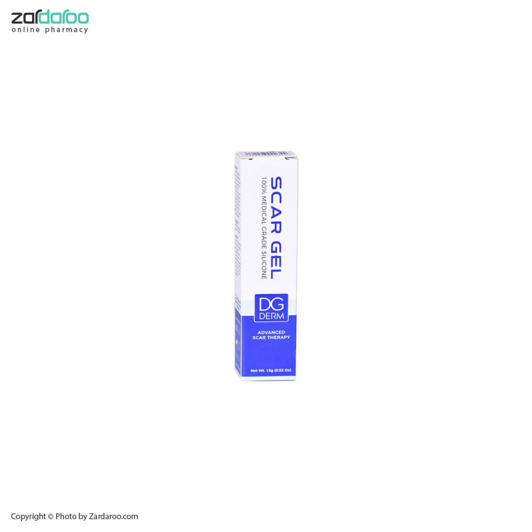 ژل 15گرم ترمیم کننده پوست اسکار دی جی درم dg derm