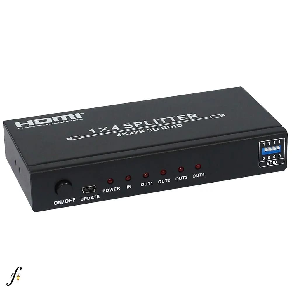 ویدئو اسپلیتر 4 پورت HDMI با قابلیت EDID تی سی تی مدل TC-HMX-22