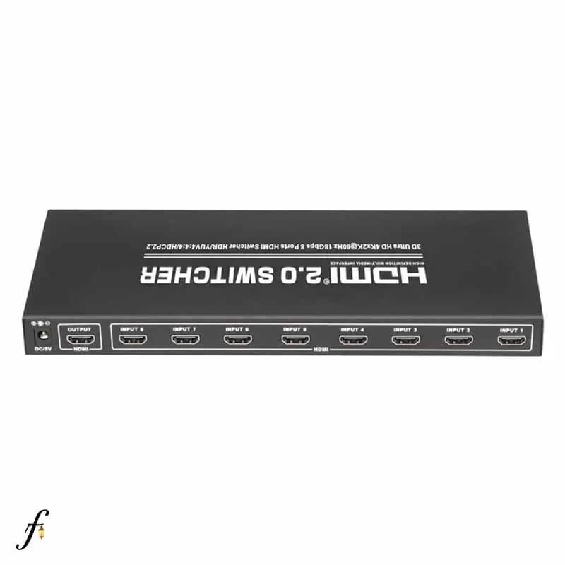 سوئيچ 8 پورت HDMI تی سی تی مدل TC-HSW-81U با ریموت کنترل