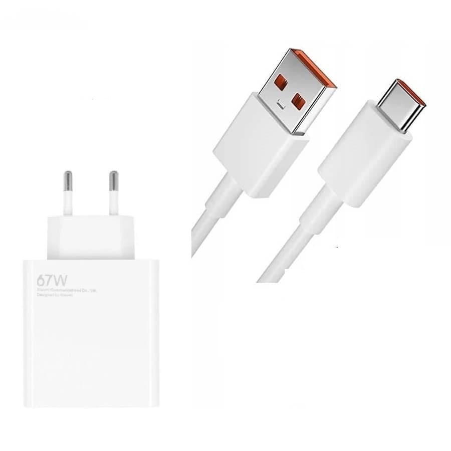 شارژر شیائومی توان 67 وات دو پین همراه کابل Charger Xiaomi 67W Dual Pin with Cable — تصویر ۳