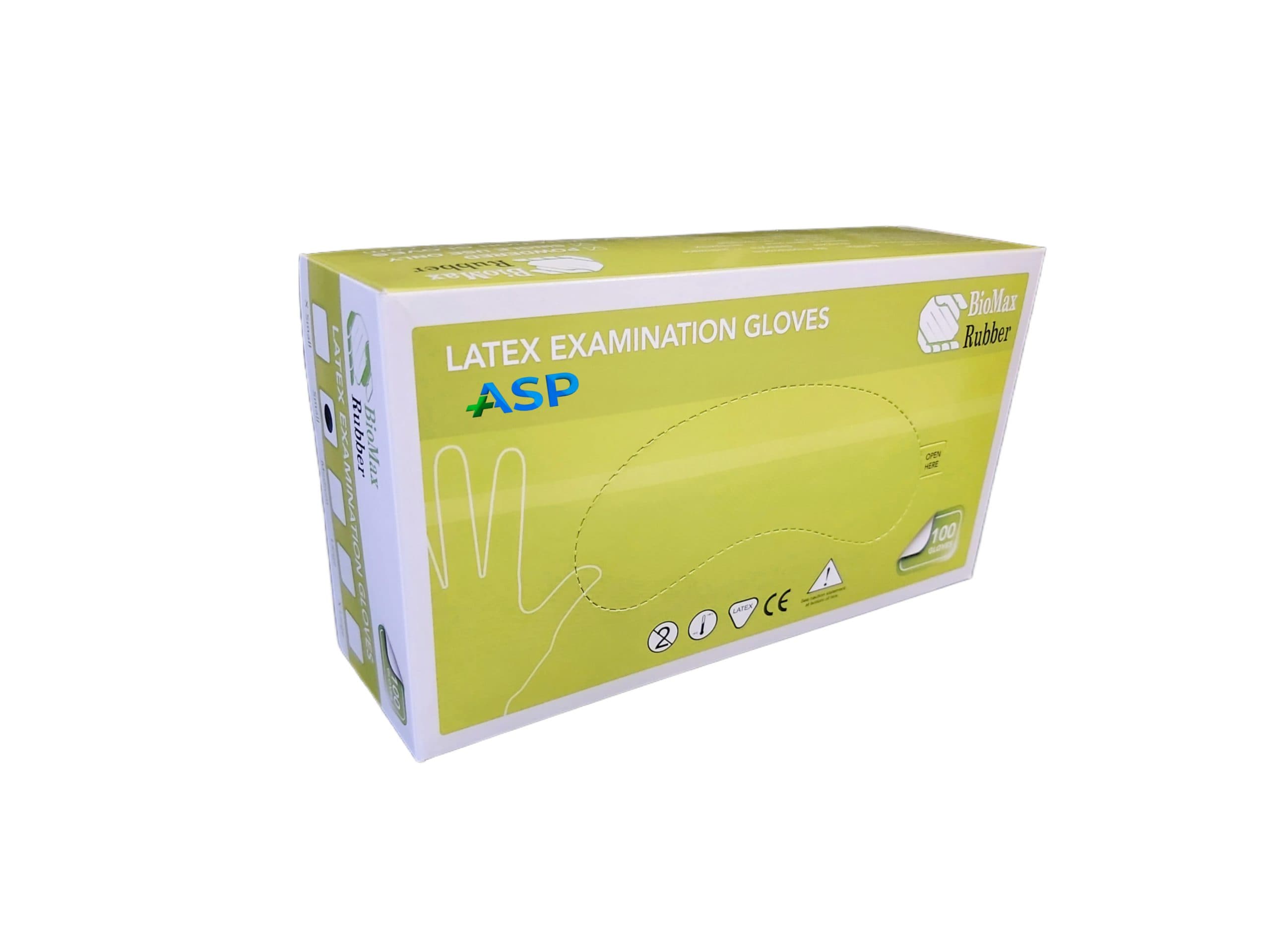 دستکش لاتکس کم پودر بیومکس (BioMax) مالزی 100 عددی