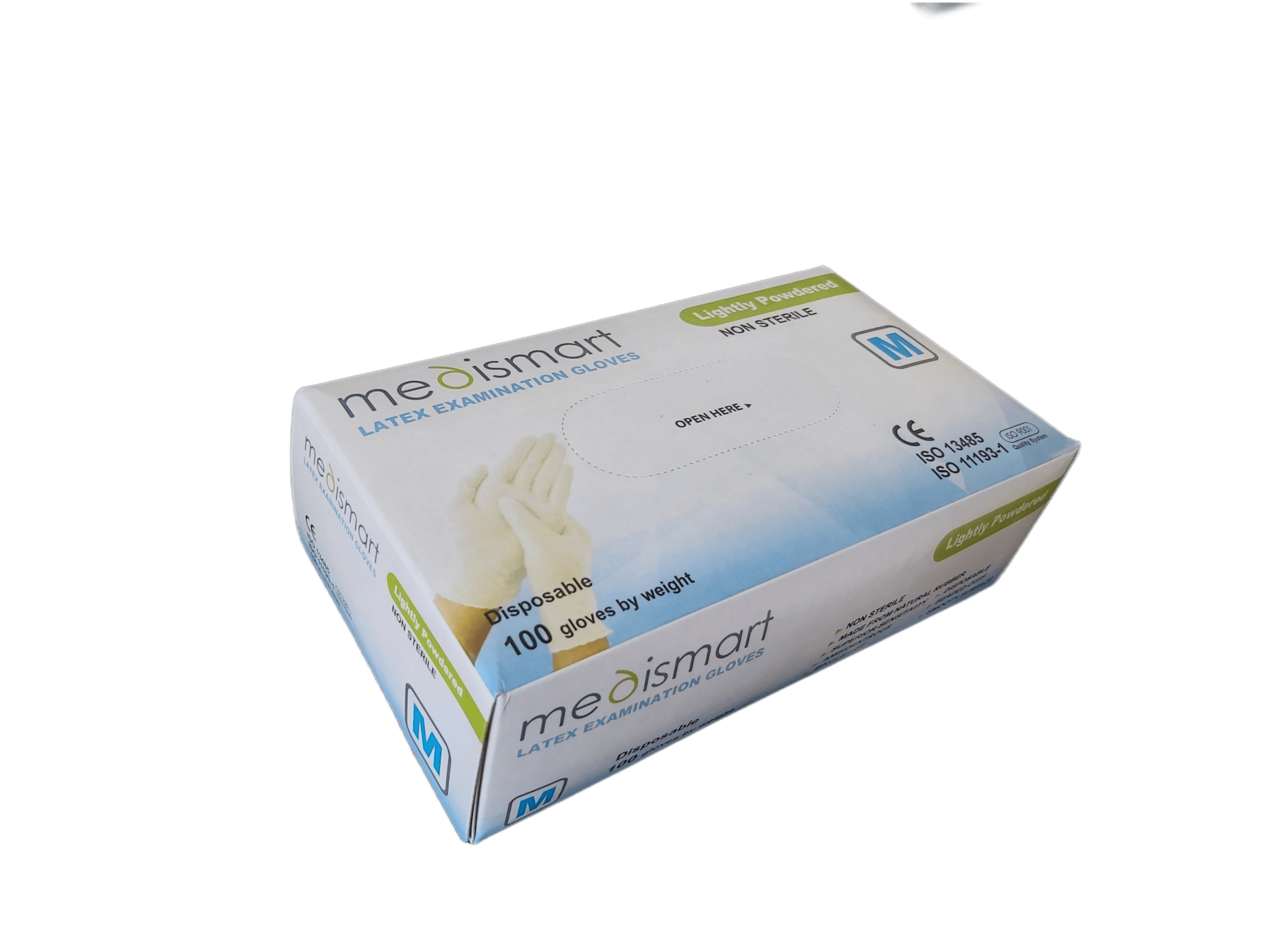 دستکش لاتکس کم پودر مدی اسمارت مالزی — تصویر ۲