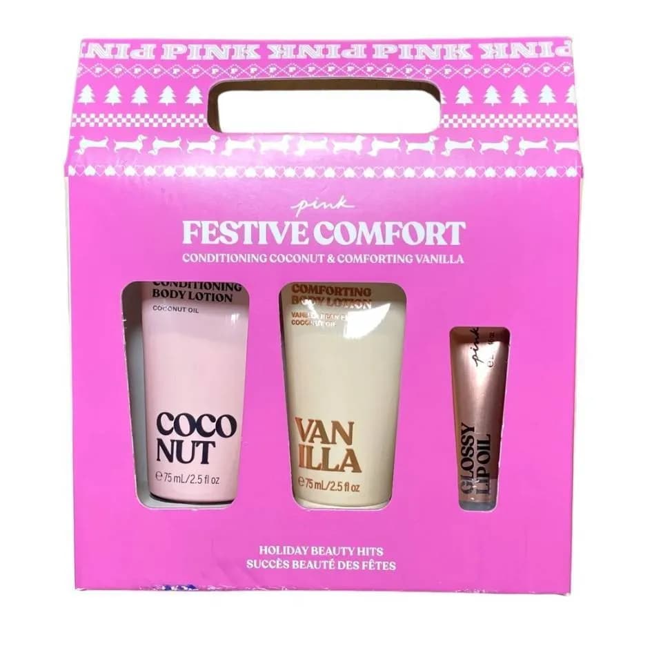 پک هدیه Pink Festive Comfort ویکتوریا سکرت — تصویر ۳