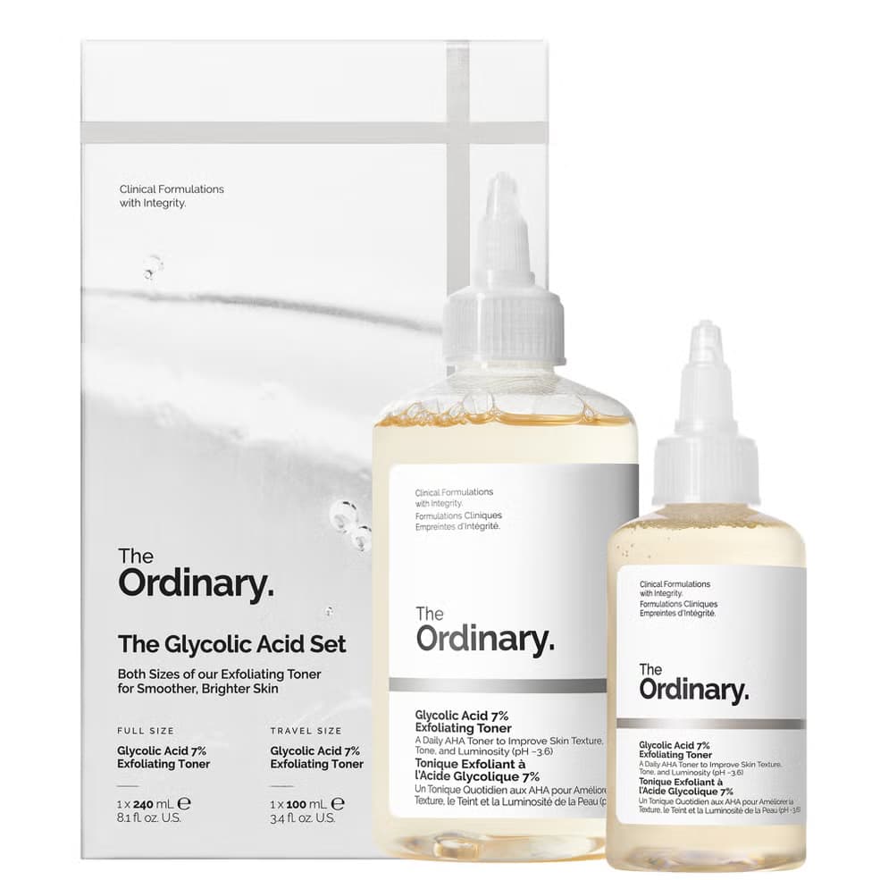 تونر گلیکولیک اسید اوردینری The Ordinary اصل | شفاف کننده، لایه بردار ملایم، آبرسان | 240 میل