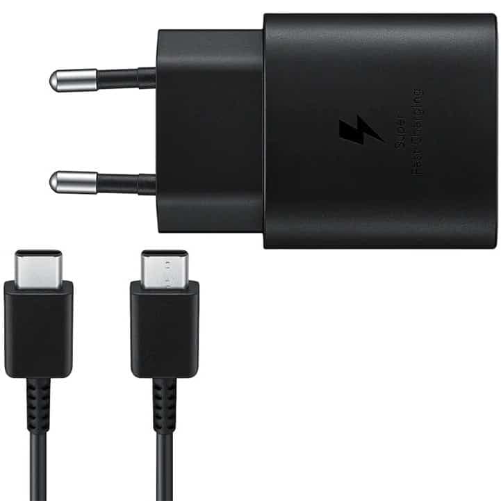 شارژر سامسونگ مدل EP TA800 توان 25 وات دو پین همراه کابل Charger Samsung EP TA800 25W Dual Pin With Cable