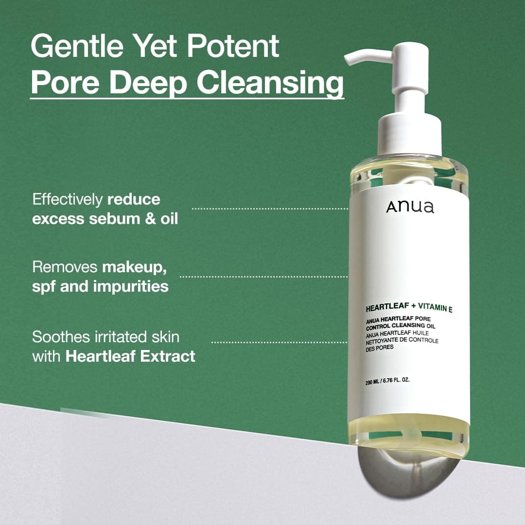 روغن پاک کننده و کنترل منافذ آنوا Anua Heartleaf Pore Control Cleansing Oil — تصویر ۷