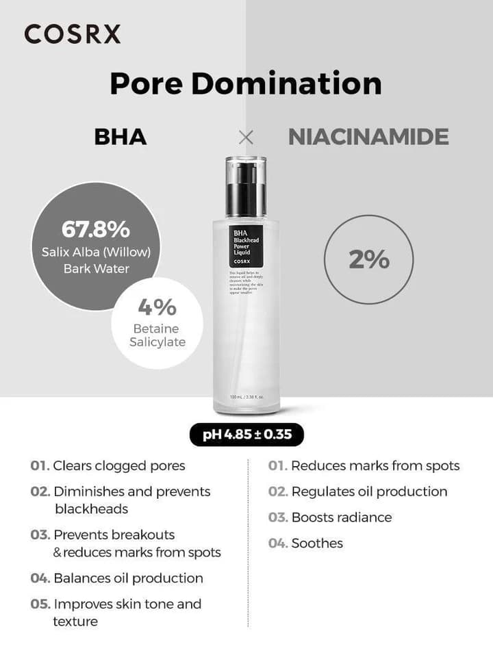 لیکوئید بلک هد BHA کوزارکس cosrx BHA BLACKHEAD POWER LIQUID — تصویر ۶