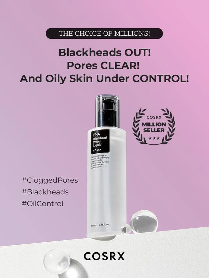 لیکوئید بلک هد BHA کوزارکس cosrx BHA BLACKHEAD POWER LIQUID — تصویر ۳