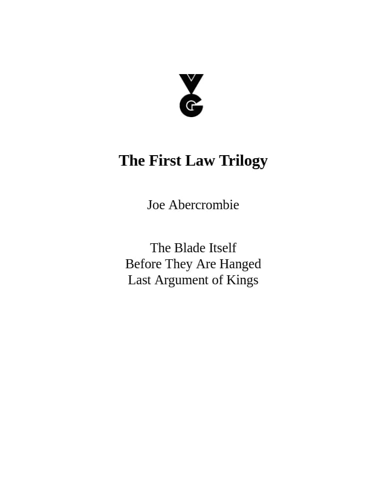 کتاب سه گانه قانون اول (The First Law Trilogy) نسخه انگلیسی PDF | جو ابرکرامبی