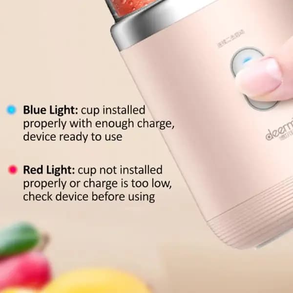 مخلوطکن قابل حمل شیائومی مدل Xiaomi Mi Deerma NU05 Electric Mini Juicer — تصویر ۳
