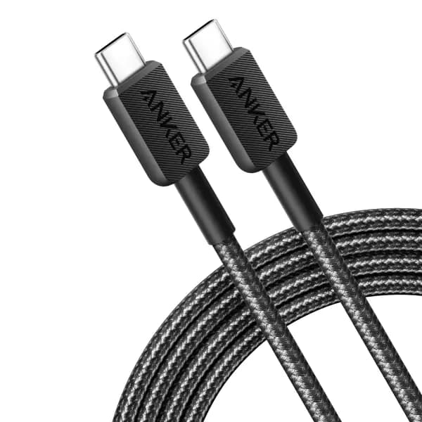 کابل 60 وات 1.8 متر USB-C به USB-C انکر مدل Anker 322 A81F6