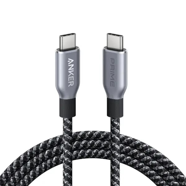 کابل 240 وات 1.8 متر USB-C به USB-C انکر مدل Anker Prime Upcycled-Braided A88E2