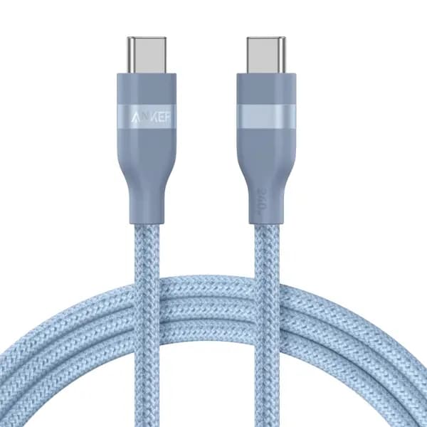 کابل 240 وات 180 سانتی متر USB-C به USB-C انکر مدل Anker Cable Upcycled-Braided A82E2 — تصویر ۳