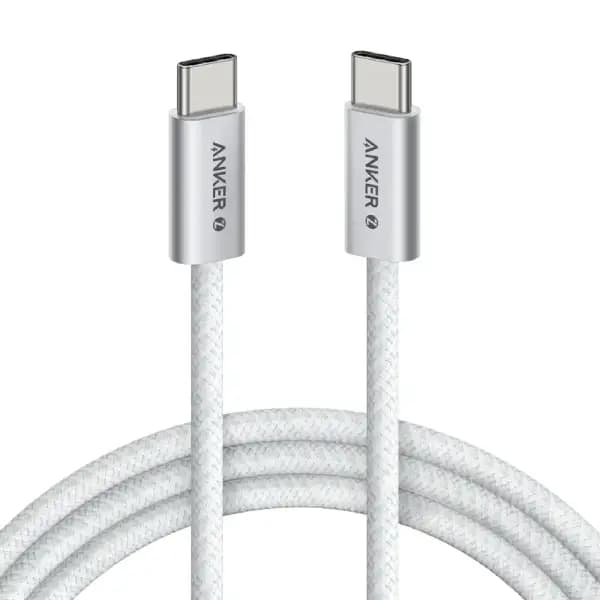کابل 240 وات 180 سانتی متر USB-C به USB-C انکر مدل Anker Zolo Braided Fast Charging Cable A8060 — تصویر ۲