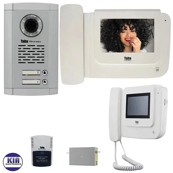 پکیج آیفون تصویری دو واحدی کارتی تابا مدل 1043I — تصویر ۶