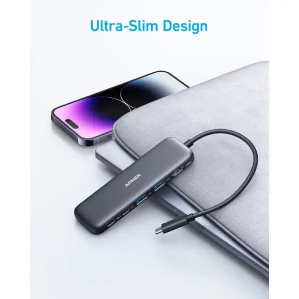 هاب 5 در 1 انکر مدل Anker 332 USB-C Hub 5-in-1 A8355 — تصویر ۵