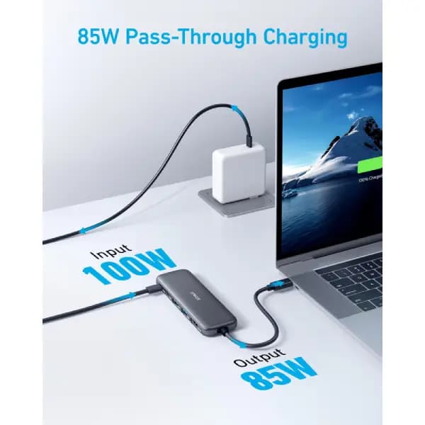 هاب 5 در 1 انکر مدل Anker 332 USB-C Hub 5-in-1 A8355 — تصویر ۳
