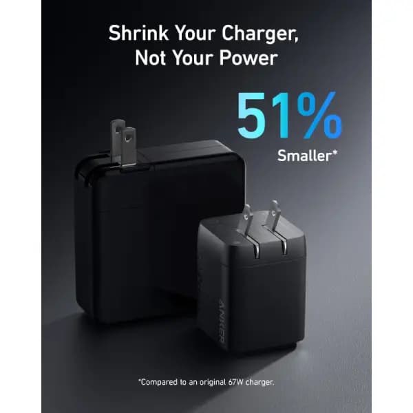 شارژر دیواری 67 وات انکر مدل Anker Prime 67W GaN Wall Charger 3 Ports A2669 — تصویر ۶