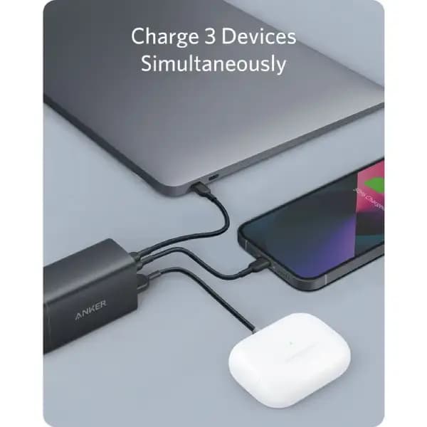 شارژر دیواری 65 وات انکر مدل Anker Charger 735 Powerport 65W USB C Charger A2667 — تصویر ۴