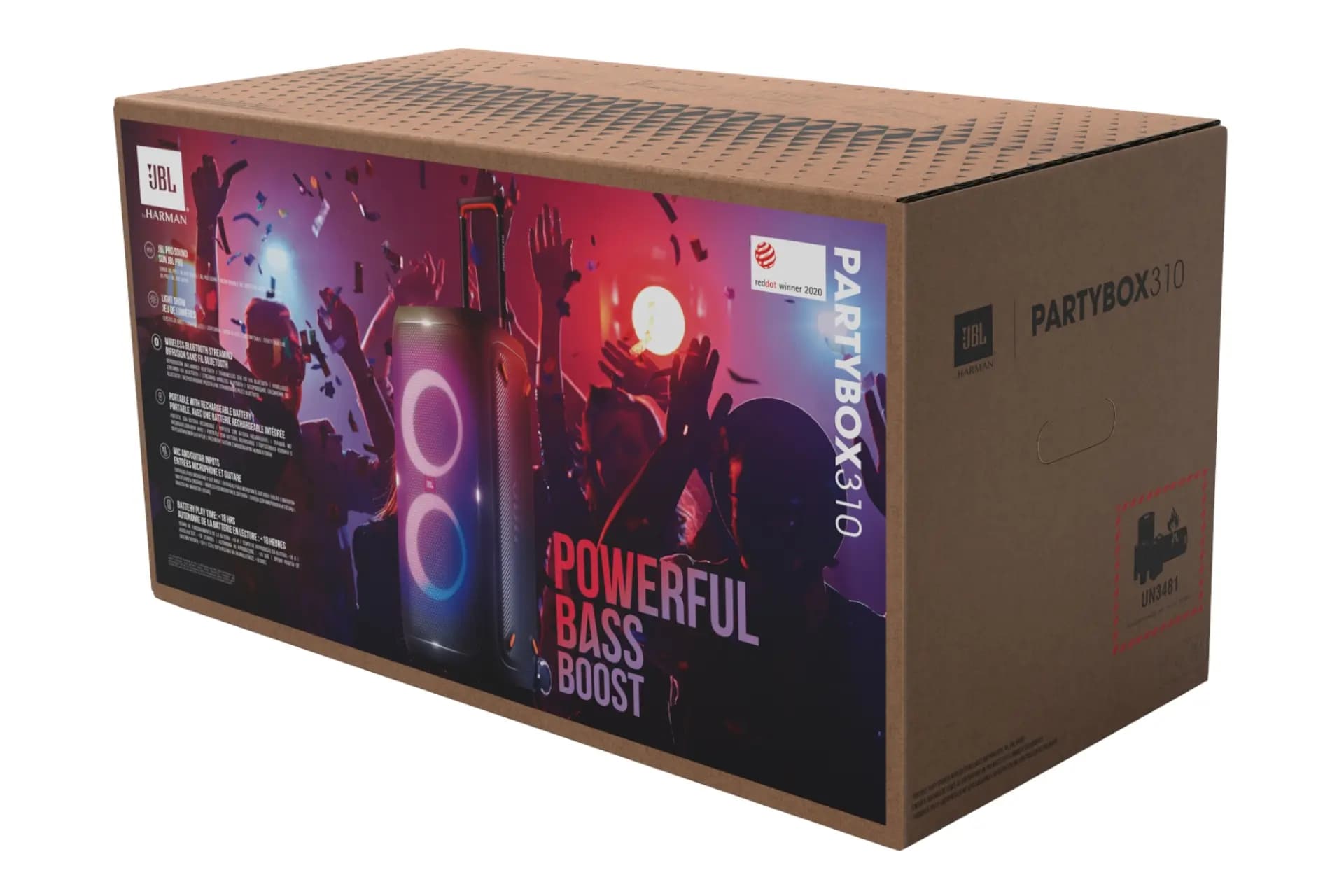 اسپیکر بلوتوثی جی بی ال پارتی باکس مدل JBL Party Box 310 — تصویر ۶