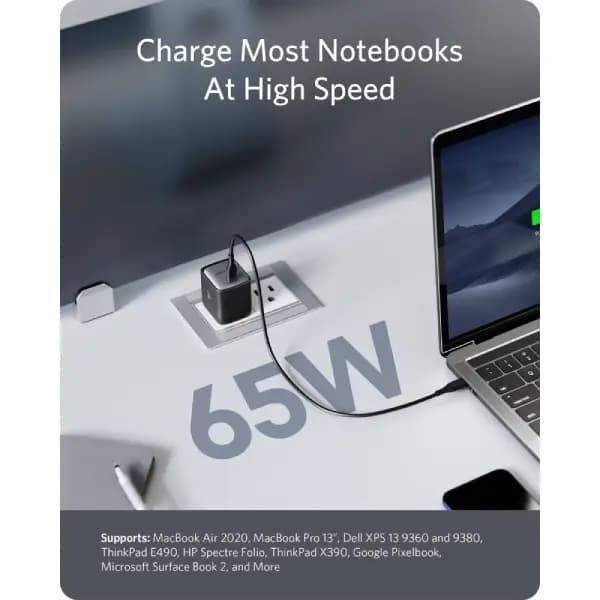 شارژر دیواری 63 وات انکر مدل Anker 715 Charger Nano II 65W A2663 — تصویر ۵