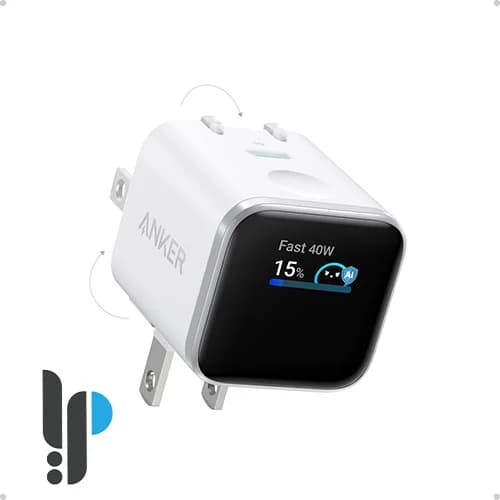شارژر دیواری ۴۵ وات دارای نمایشگر هوشمند با قابلیت تاشو ۱۸۰ درجه انکر مدل Anker Nano Charger A121D — تصویر ۱۰