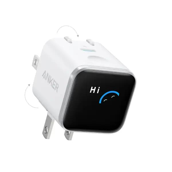 شارژر دیواری ۴۵ وات دارای نمایشگر هوشمند با قابلیت تاشو ۱۸۰ درجه انکر مدل Anker Nano Charger A121D — تصویر ۲