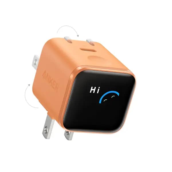شارژر دیواری ۴۵ وات دارای نمایشگر هوشمند با قابلیت تاشو ۱۸۰ درجه انکر مدل Anker Nano Charger A121D — تصویر ۴