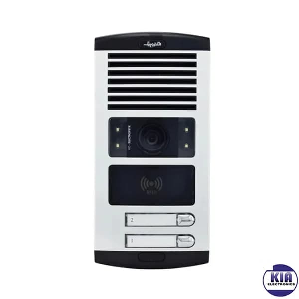 پکیج آیفون تصویری دو واحدی مدل 1294 سفید با پنل کارتی — تصویر ۷
