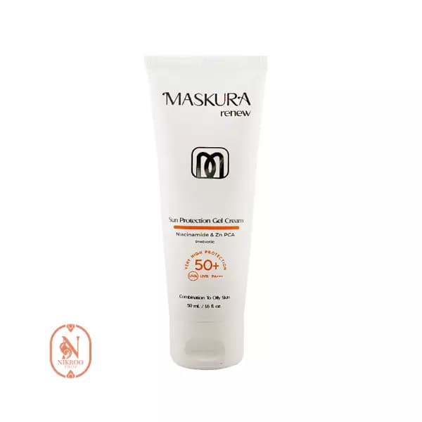 ژل کرم ضد آفتاب ماسکورا مناسب پوست چرب SPF 50 حجم 50 میل