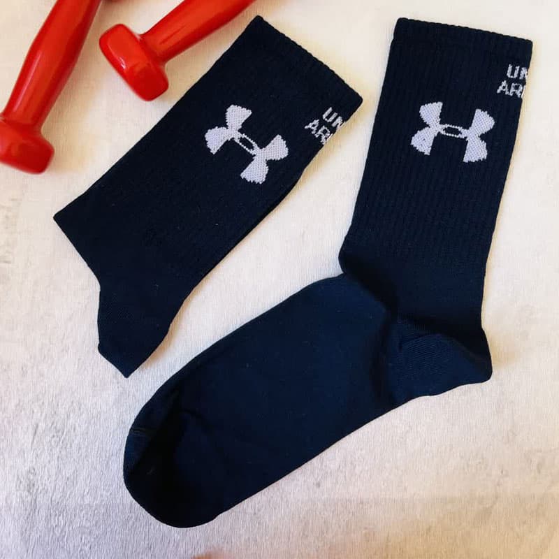 جوراب ساقدار طرح under armour رنگ سورمه ای کد PH1113.6 — تصویر ۲
